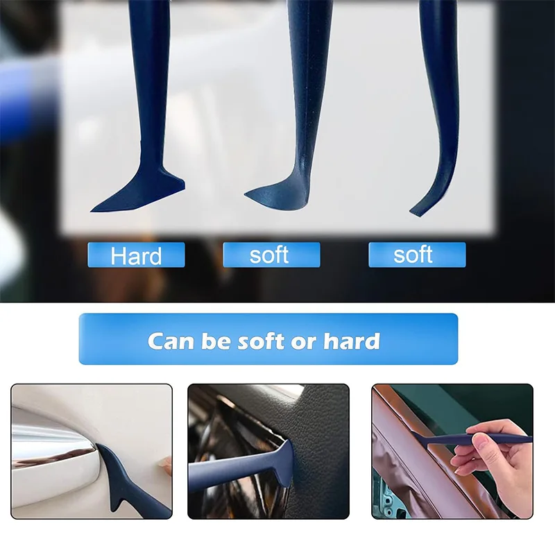 업그레이드된 자동차 비닐 랩 도구 키트, 펠트 스퀴지, 자동 창문 색조 필름 스크레이퍼, 차량 비닐 뒤집개 공예 커터, 자동차 액세서리