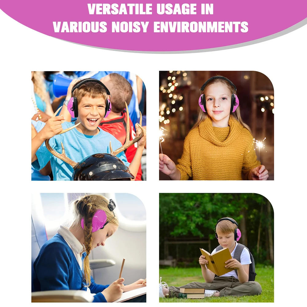 ZOHAN 어린이 귀 보호 안전 소음 감소 조절식 귀마개, 자폐증 청력 감각 문제 NRR 25dB