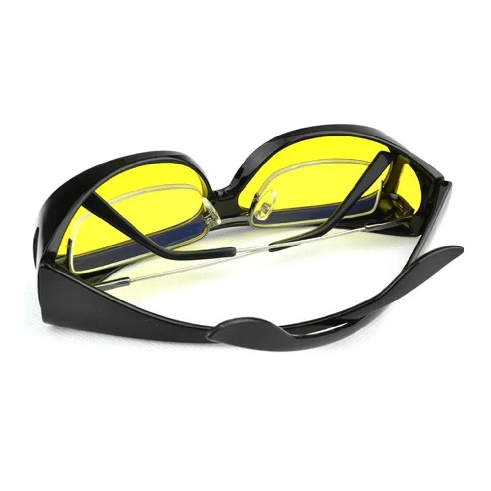눈부심 방지 나이트 비전 드라이버 고글, 패션 선글라스 사이클링 고글, 야간 운전 강화 라이트 안경, 자동차 액세서리