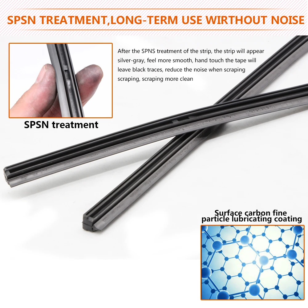 Koso-자동차 와이퍼 블레이드 삽입 천연 고무 스트립 1 개, 10mm, 14 