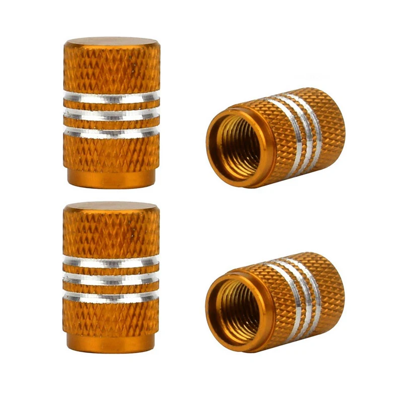 4 개/몫 타이어 스템 밸브 캡 알루미늄 자동차 방진 캡 타이어 휠 스템 에어 밸브 캡