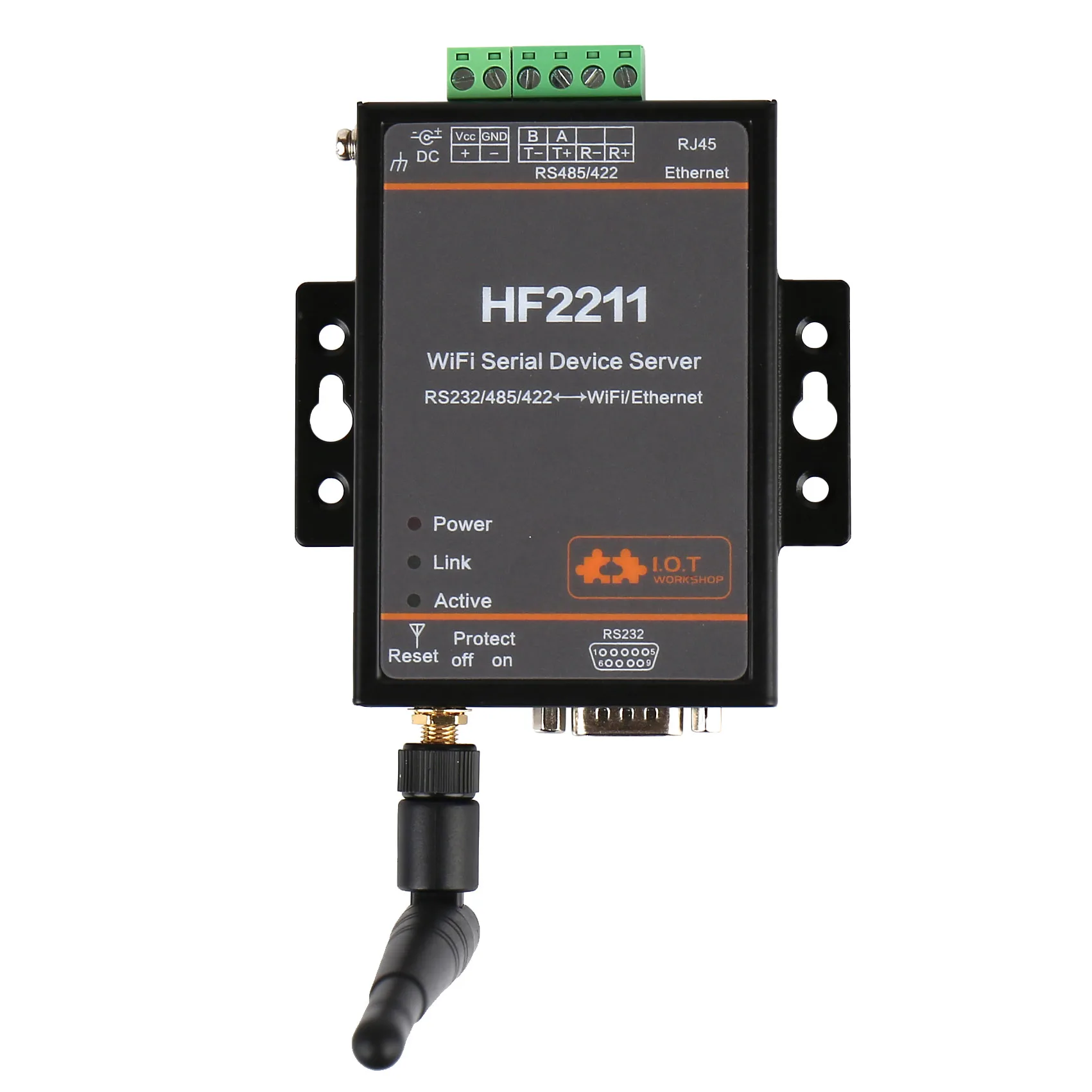 산업용 자동화 데이터 변속기 HF2211 직렬-WiFi, RS232, RS485, RS422-WiFi/이더넷 변환기 모듈, HF2211A