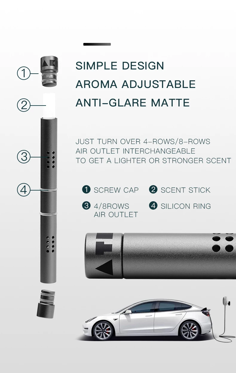 테슬라 모델 3 2021 액세서리 모델 Y 2022 자동차 공기 청정기 향수 아로마 테라피 향기 향기 기관총 3