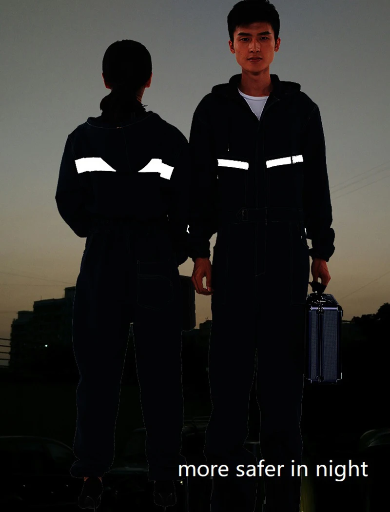 반사 데님 작업복, 난연성 용접 의류, 점프수트 작업복, 작업복, 자동 수리공 기계, 전기 용접기