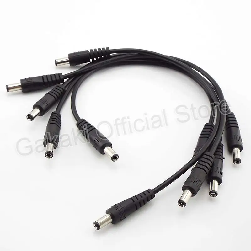 DC 전원 케이블 플러그 수-수 CCTV 어댑터 커넥터, 22awg 와이어, 12V 3A 전원 연장 코드, 0.25m, 0.5m, 1m, 2m, 5.5x2.1mm