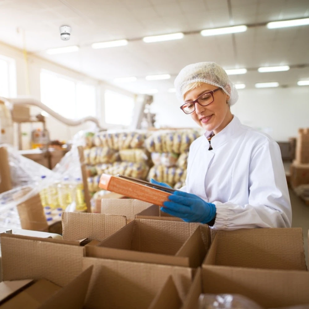 CPVAN 독립 연기 감지기 경보, 10 년 배터리, EN14604 CE 인증, 독립형 화재 감지 경보 센서 보안