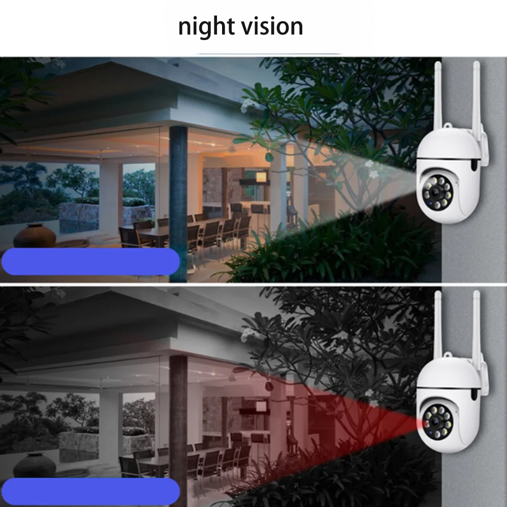 와이파이 원격 모니터 cctv 카메라, 야간 투시경 무선 H.264 오디오 보안 보호 와이파이 Ip 카메라 실내 야외 베이비 카메라