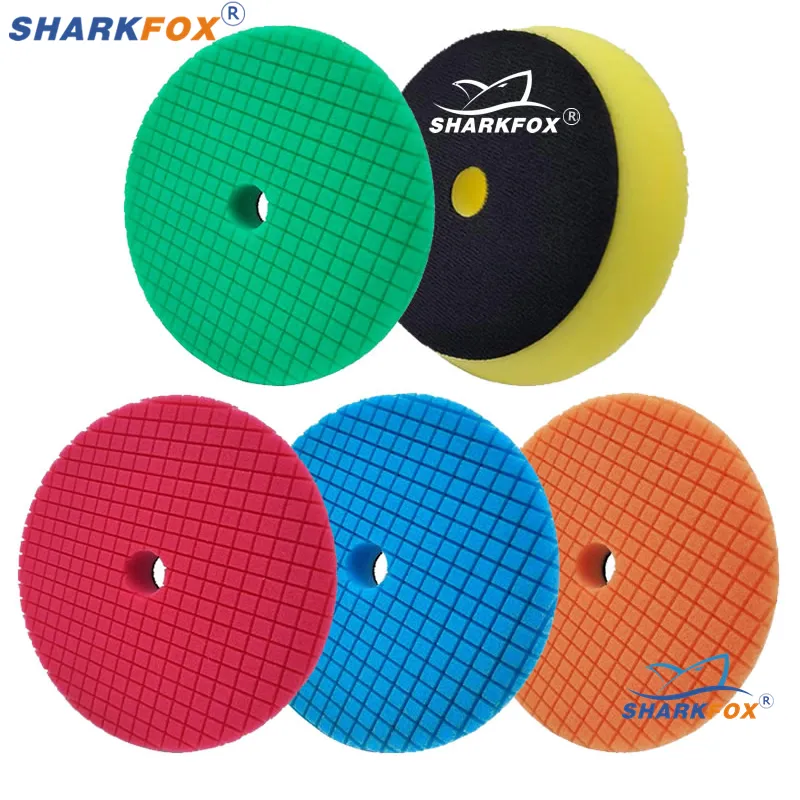 Sharkfox 자동차 스폰지 연마 디스크, 자동차 연마기 버퍼용 버핑 패드 키트, 3 인치, 5/6 인치 (80mm, 150mm, 175mm) title=Sharkfox 자동차 스폰지 연마 디스크, 자동차 연마기 버퍼용 버핑 패드 키트, 3 인치, 5/6 인치 (80mm, 150mm, 175mm) 