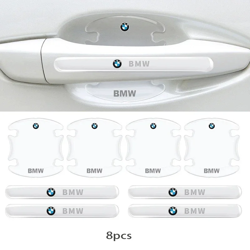 자동차 문짝 보울 핸들 보호대 스티커, 투명 스크래치 방지 필름, BMW M M3 M5 X1 X3 X5 X6 E90 E91 E92 E93 F10 F30 E60
