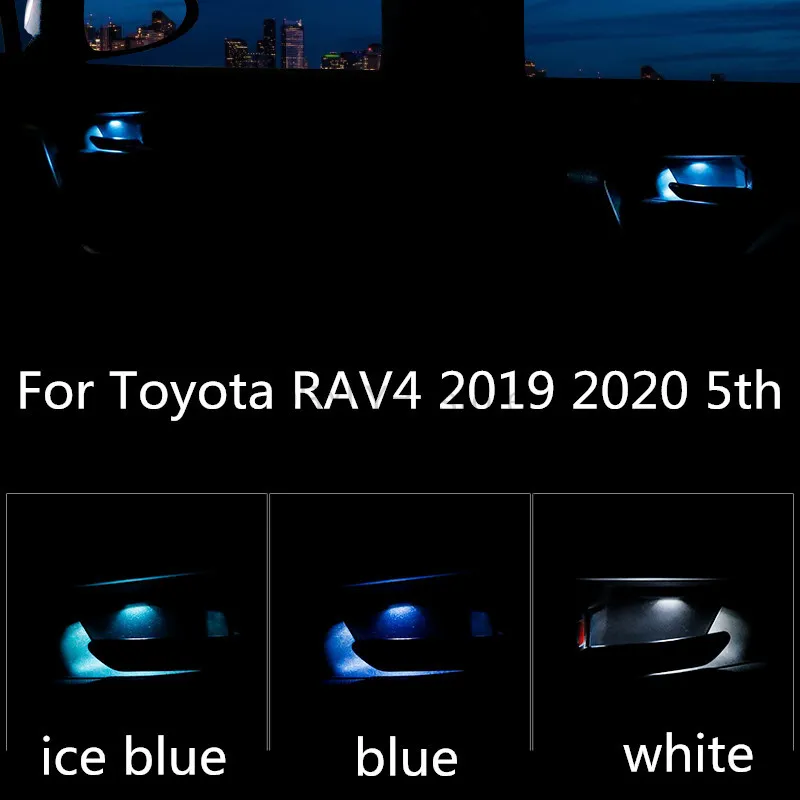 도요타 RAV4 2019 2020 5th 용 인테리어 도어 보울 램프, 인테리어 핸들 개조 LED 분위기 램프 장식 title=도요타 RAV4 2019 2020 5th 용 인테리어 도어 보울 램프, 인테리어 핸들 개조 LED 분위기 램프 장식 