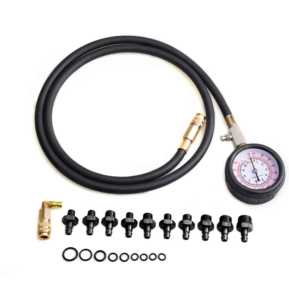 엔진 오일 압력 테스트 키트 테스터, 자동차 차고 도구, 저유 경고 장치, 빠른 피팅, 12 개