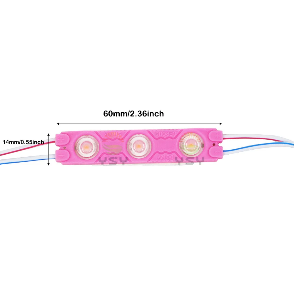 LED 모듈 3030 SMD 12V 방수 모듈, LED 플라스틱 모듈 광고등, 자동차 오토바이 백라이트, 1 개