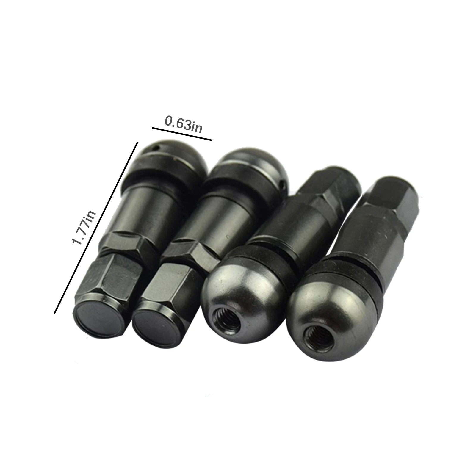 범용 금속 자동차 오토바이 튜브리스 휠 타이어 밸브 캡 4 개, 알루미늄 타이어 밸브 캡 스템 자동차 부품 액세서리 신상 2021