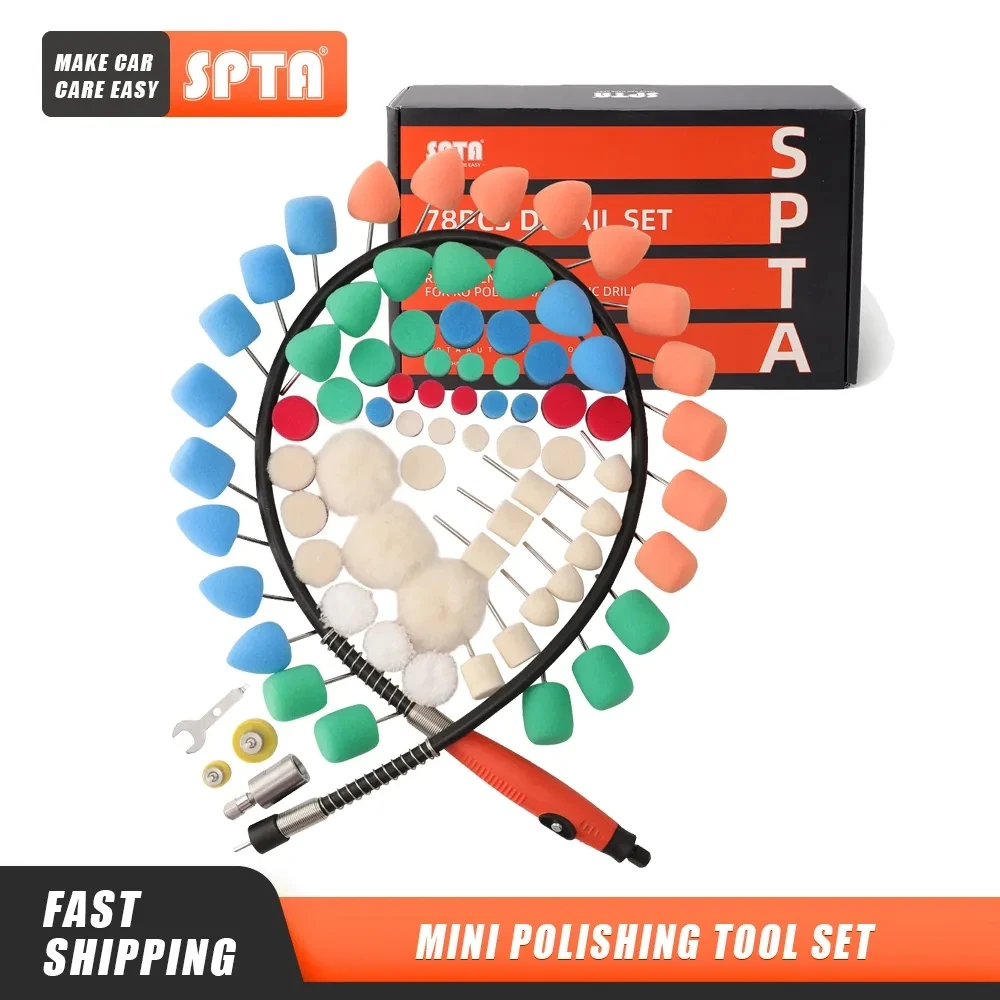 SPTA-차량용 미니 폴리싱 라운드 스폰지, 디테일링 익스텐션 툴, 폼 버퍼링 키트, 로터리 폴리셔 왁싱 액세서리 title=SPTA-차량용 미니 폴리싱 라운드 스폰지, 디테일링 익스텐션 툴, 폼 버퍼링 키트, 로터리 폴리셔 왁싱 액세서리 