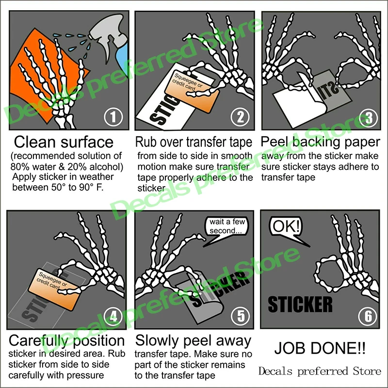 경고 윈치 오프로드 다이 컷 비닐 스티커, 재미있는 데칼