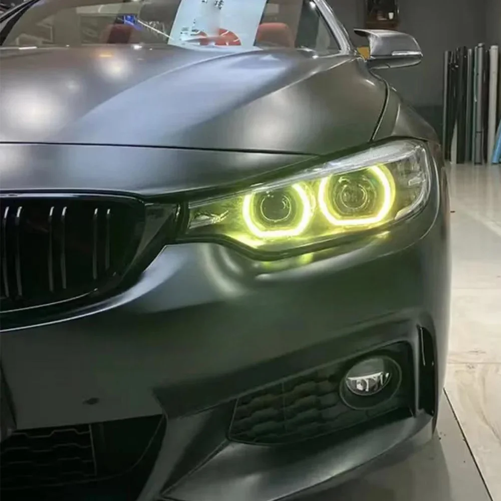 2018 2020 LED 헤드라이트 옐로우 엔젤 아이즈 DRL 칩 모듈, BMW F80 M3 LCI F32 F82 M4 F33 F83 F36 일광 옐로우 63117493227