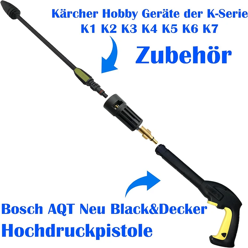 고압 와셔 커넥터 어댑터, AR, Interskol, Lavor, Bosche, Huter, M22 Lance 연결용, Karcher un 여성 총검