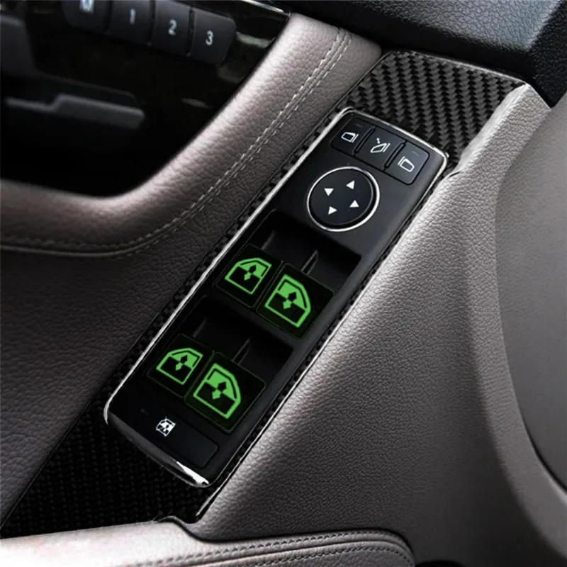 자동차 창문 단추 야광 스티커, 형광 데칼, 안전 스위치, 자동차 스티커 장식, 야광 자동차 액세서리