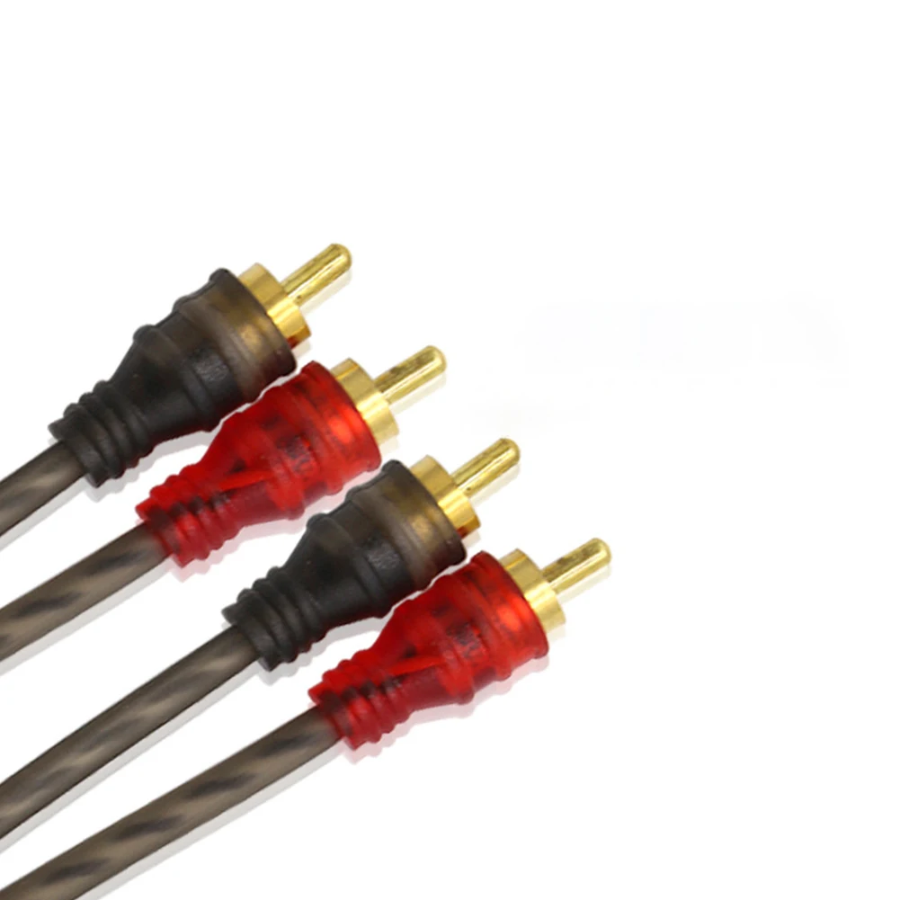 순수 구리 오디오 케이블, 오디오 코드, 파워 앰프, 자동차 오디오 시스템용 PVC, 5 미터, 2 미터