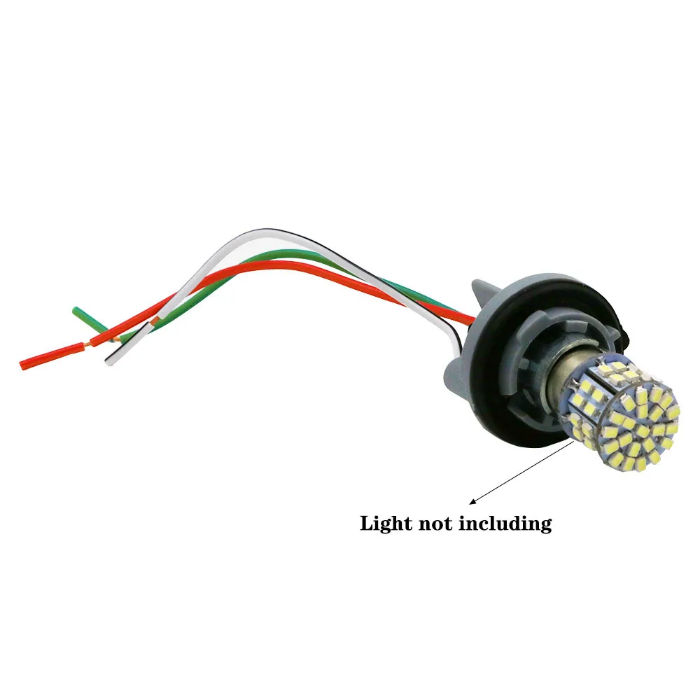 자동차 LED 조명 거치대 소켓 플러그 어댑터 와이어링 하네스 커넥터, S25 7528 1156 1157 BA15S BAY15D BAU15S 7440 7443 T20, 1X