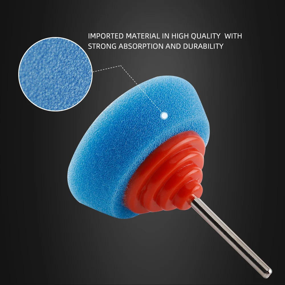 (대량 판매) SPTA 미니 연마 스폰지 버핑 라운드 패드 자동차 허브에 대 한 철강 림 Burnishing 팩 자동차 거품 자세히