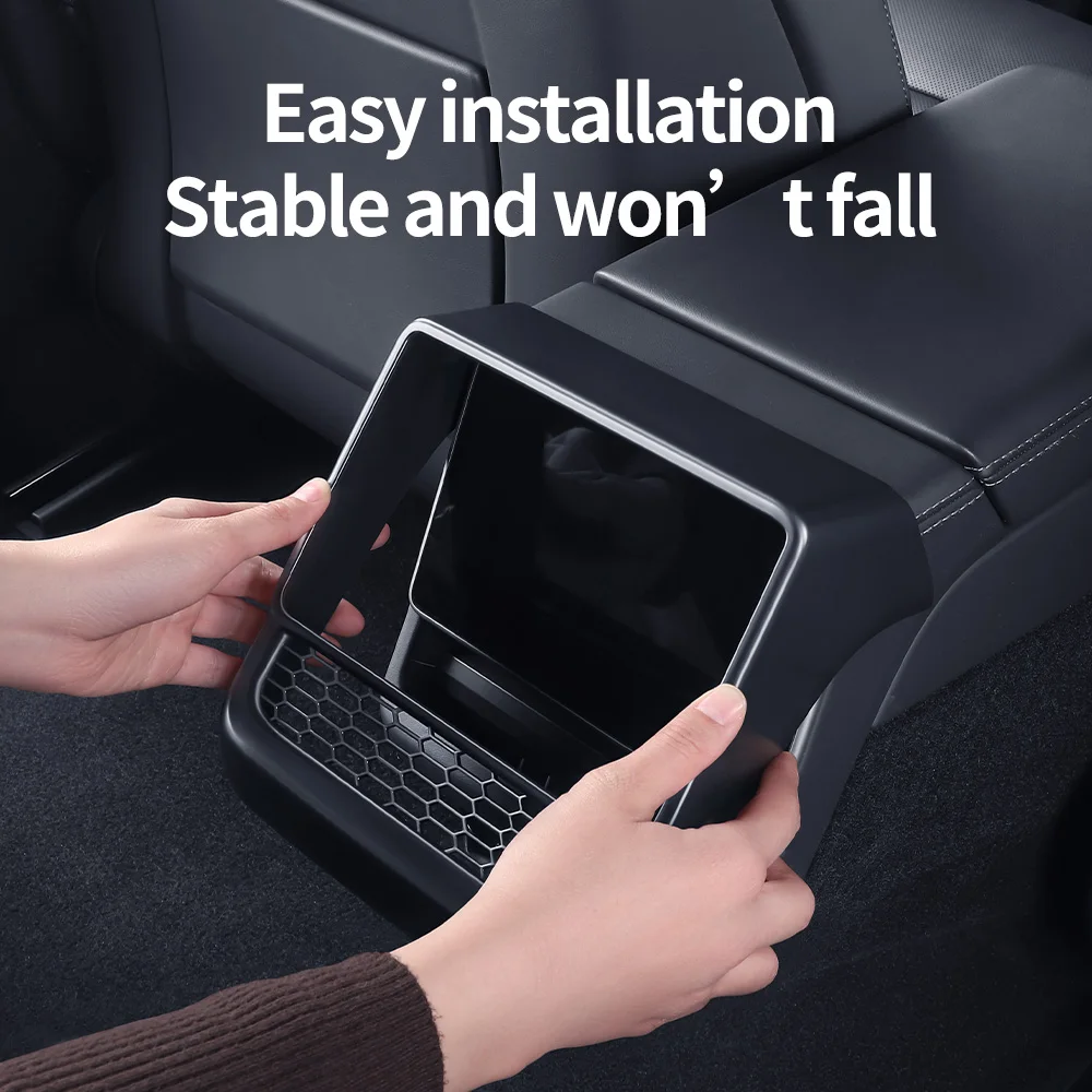 YZ 테슬라 모델 3 하이랜드 2024 후면 센터 콘솔 공기 배출구 커버, 통풍구 먼지 커버, 자동차 스타일링 인테리어 액세서리