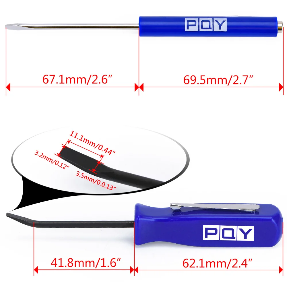 미니 포켓 클립 스크루드라이버, 강력한 마그네틱 슬롯 및 포켓 프라이 바, 짧은 각도 작동, 편리한 도구, 4 면 그립