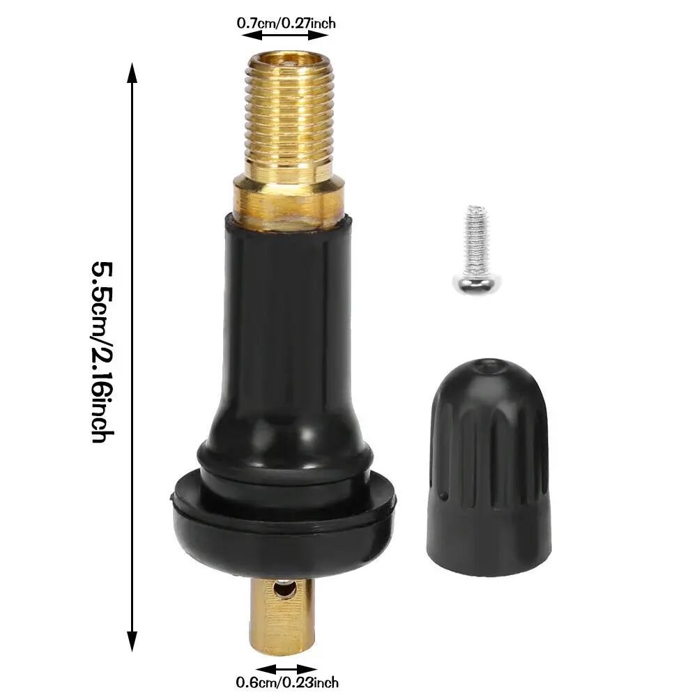 TPMS 고무 스냅인 타이어 압력 센서 밸브 스템 서비스 키트, BUICK용 교체품, 17-20008 20008 타이어 밸브, 4 개