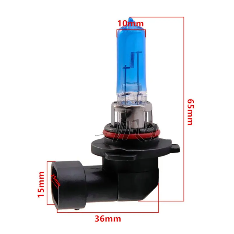 9006 할로겐 전구 슈퍼 화이트 헤드라이트, 안개등, 주행 주차, 12V 헤드, 자동차 광원, 낮, HB4, 55W