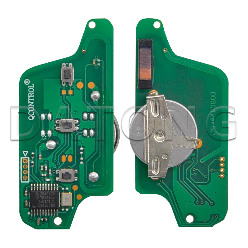 Datong 세계 자동차 원격 키, 푸조 307 SW 시트로엥 C2 C3 CE0536 308 PCF7961 용 스마트 키 교체
