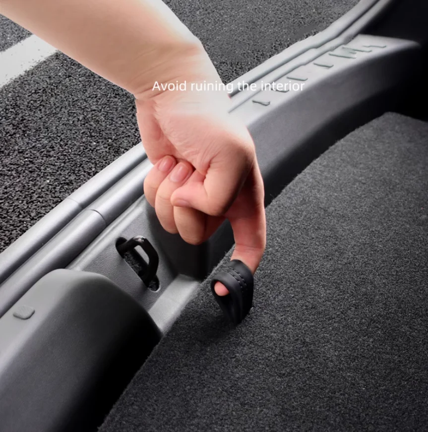 트렁크 실 플레이트 커버, 부트 로딩 보호대, 화물 엔트리 가드, 측면 삽입 트림, 테슬라 모델 3 하이랜드 2024/2018-2023 용