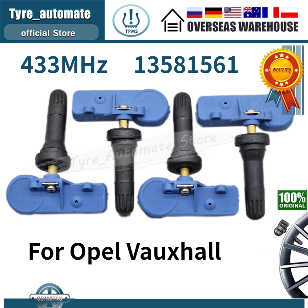 TPMS 타이어 압력 모니터링 시스템, 2014-2019 Opel Corsa E Adam Vauxhall Chevrolet용, 433MHz 타이어 센서 13581561 title=TPMS 타이어 압력 모니터링 시스템, 2014-2019 Opel Corsa E Adam Vauxhall Chevrolet용, 433MHz 타이어 센서 13581561 