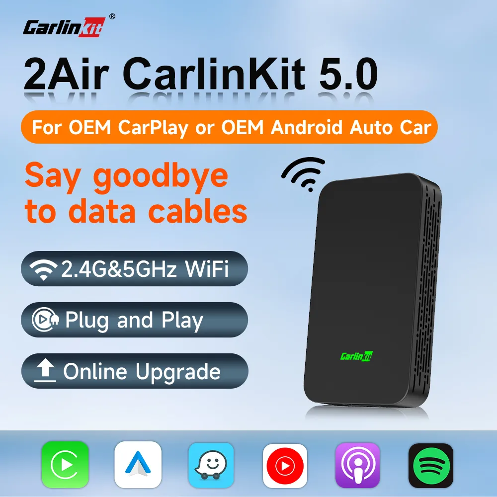 2Air CarlinKit 5 0 무선 카플레이, 안드로이드 자동 Ai 박스, 무선 어댑터, 스코다, 기아, 하발, 도요타, 마쓰다, 포드, 푸조, 폭스바겐, 아우디용 title=2Air CarlinKit 5 0 무선 카플레이, 안드로이드 자동 Ai 박스, 무선 어댑터, 스코다, 기아, 하발, 도요타, 마쓰다, 포드, 푸조, 폭스바겐, 아우디용 