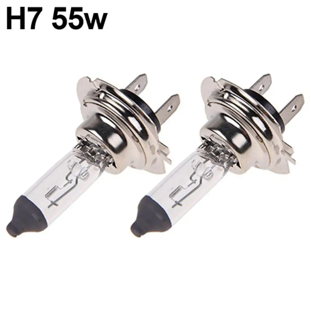 크세논 가스 할로겐 헤드라이트 백색 램프, H1, H4, H7, 55W, 100W, 12V, 5000K 전구, 2 개