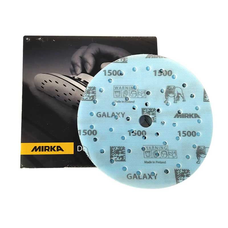 Mirka-갤럭시 사포 6 인치 150mm, 자동차 미용 드라이 스크럽 종이, 목공 가구 하드웨어 연마 연마재 80-2000