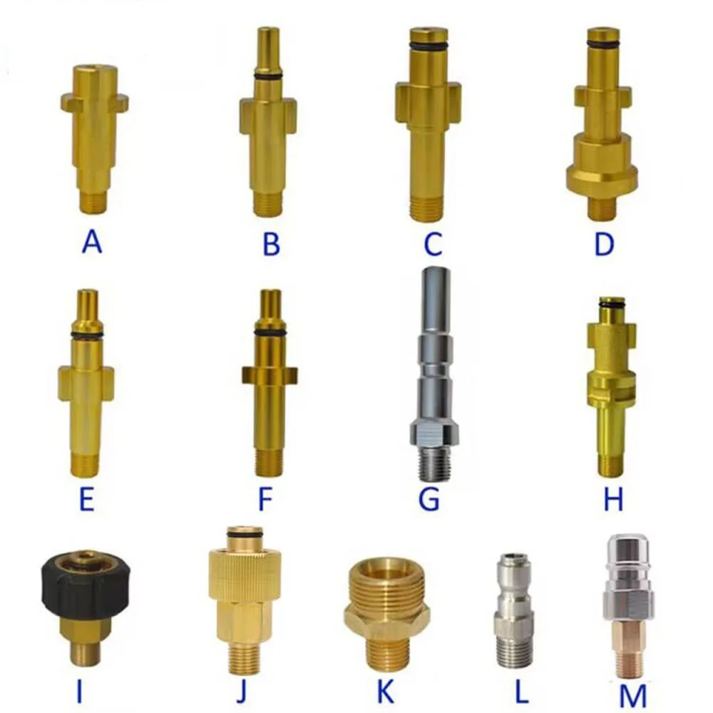 Nilfisk Karcher Huter Elitech Lavor용 금속 어댑터 폼 노즐, 거품 발생기, 거품 건, 고압 세척기, 비누 거품기