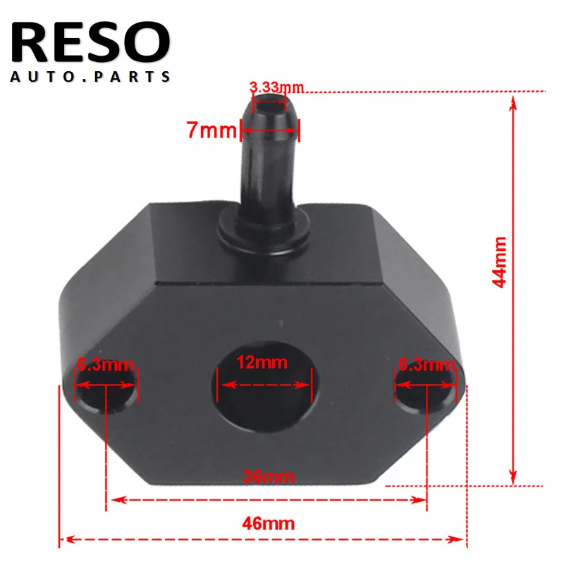 RESO 부스트 게이지 센서 어댑터, 아우디 VW 시트 스코다 1.2 1.4 TSI 1.6 1.9 2.0 TDI 부스트 진공 탭