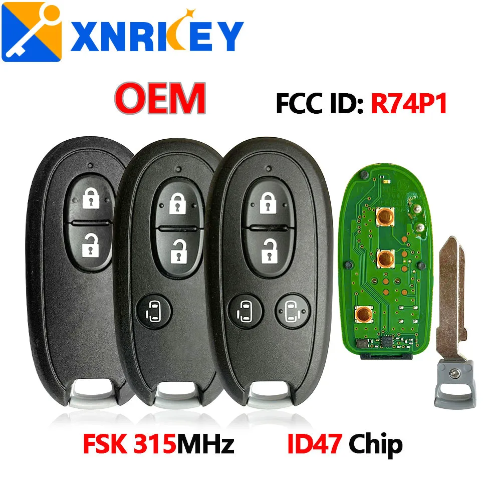 XNRKEY-오리지널 원격 스마트 카드 키, 스즈키 알토 왜건 허슬러 315MHz PCF7953/히타그 3 / 47 칩 FCC: R74P1 러시아 시장 title=XNRKEY-오리지널 원격 스마트 카드 키, 스즈키 알토 왜건 허슬러 315MHz PCF7953/히타그 3 / 47 칩 FCC: R74P1 러시아 시장 