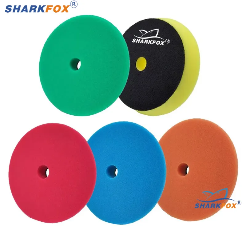 Sharkfox 자동차 폴리셔 디스크 버퍼 폼 광택제 패드, 버핑 폴리싱 스폰지 패드 키트, 3 인치 (80mm), 5 인치 (125mm), 6 인치 (150mm) title=Sharkfox 자동차 폴리셔 디스크 버퍼 폼 광택제 패드, 버핑 폴리싱 스폰지 패드 키트, 3 인치 (80mm), 5 인치 (125mm), 6 인치 (150mm) 