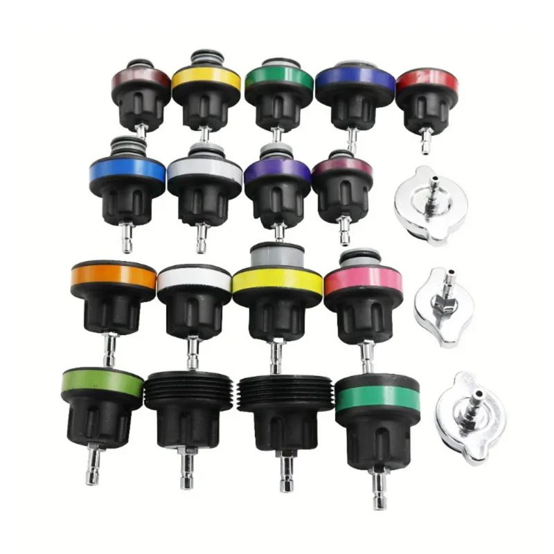 범용 라디에이터 압력 테스터, 진공 타입 냉각 시스템 테스트 검출기 세트, 냉각 테스터, 28 개