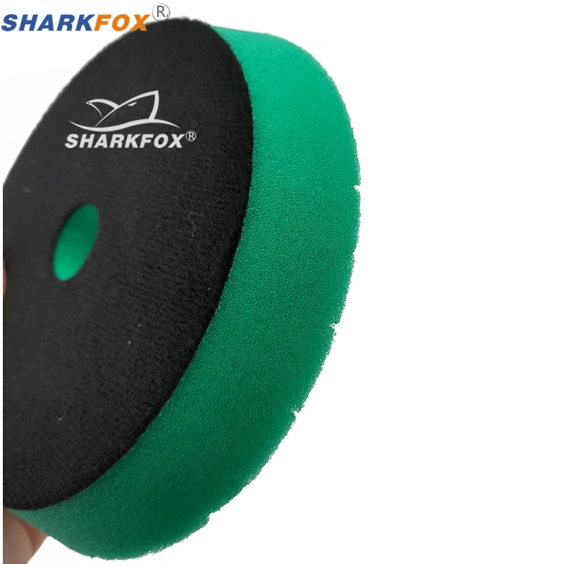 Sharkfox 육각 로직 스폰지 버핑 폴리싱 패드, DA, RO, GA 자동차 버퍼 폴리셔용, 5 인치 (125mm), 6 인치 (150mm)