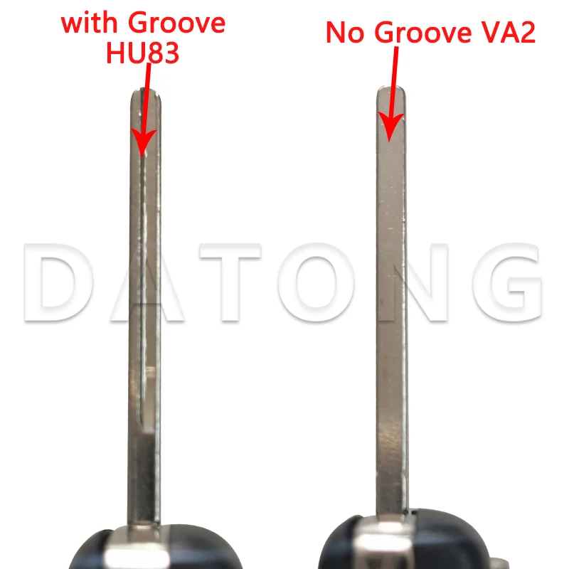 Datong 세계 자동차 원격 키, 푸조 307 SW 시트로엥 C2 C3 CE0536 308 PCF7961 용 스마트 키 교체