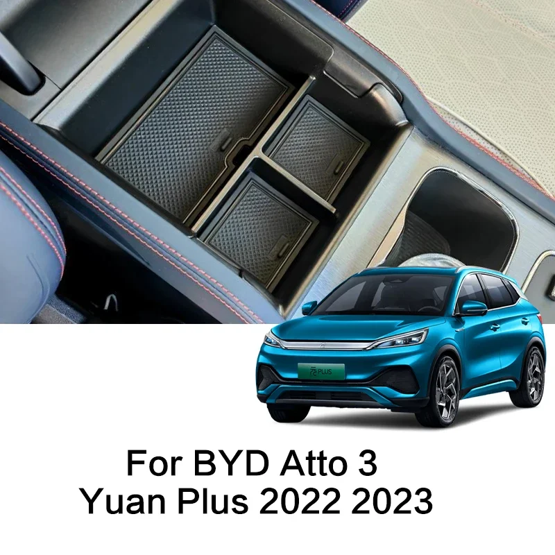 자동차 센터 콘솔 스토리지 박스 가죽 팔걸이 커버 BYD Atto 3 Yuan Plus 2022 Act 3 멀티 스타일, 자동차 개조 액세서리