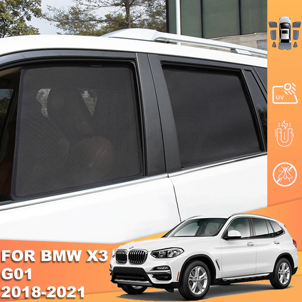 BMW X3 G01 F97 2017-2024 IX3 후면 창 태양 그늘 자동차 메쉬 베이비 시트 차양 바이저 앞 유리 커튼 실드 title=BMW X3 G01 F97 2017-2024 IX3 후면 창 태양 그늘 자동차 메쉬 베이비 시트 차양 바이저 앞 유리 커튼 실드 