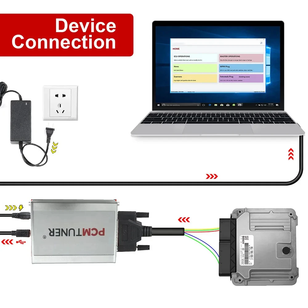 PCMtuner ECU 도구, V1.2.0 V1.2.7 PCM 튜너, ECU 프로그래머, R & W 67 모듈, 1 인 1 업그레이드, 활성화 불필요