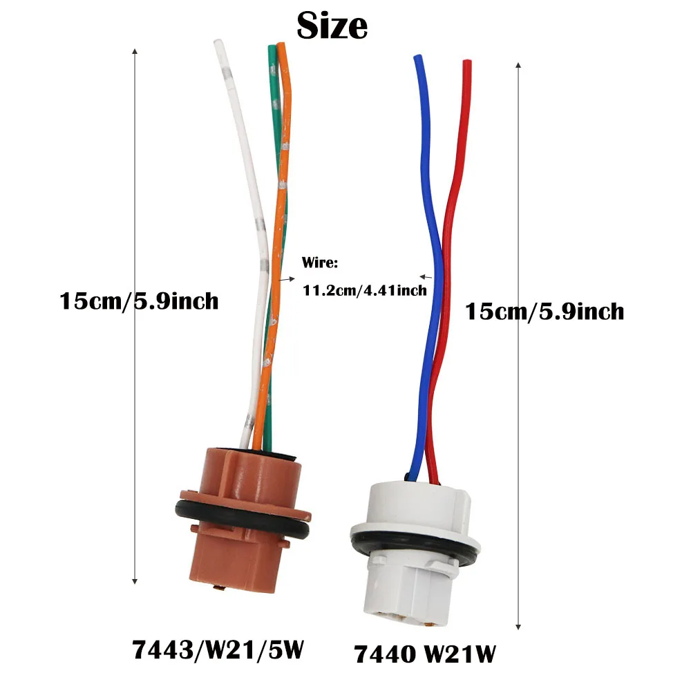 자동차 LED 조명 거치대 소켓 플러그 어댑터 와이어링 하네스 커넥터, S25 7528 1156 1157 BA15S BAY15D BAU15S 7440 7443 T20, 1X