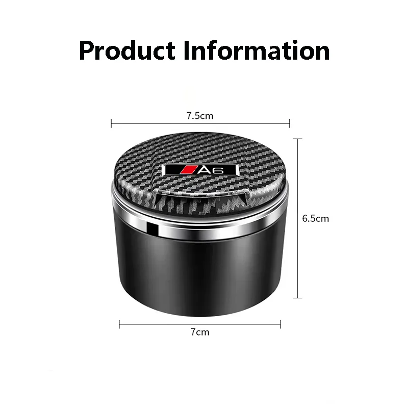 자동차 재떨이, 블루 LED 시가 재떨이, 아우디 A3 A4 A5 A6 A7 A8 Q3 Q5 Q7 Q8 ABT TTS 재떨이 휴대용 재떨이