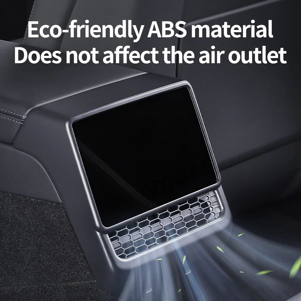 YZ 테슬라 모델 3 하이랜드 2024 후면 센터 콘솔 공기 배출구 커버, 통풍구 먼지 커버, 자동차 스타일링 인테리어 액세서리