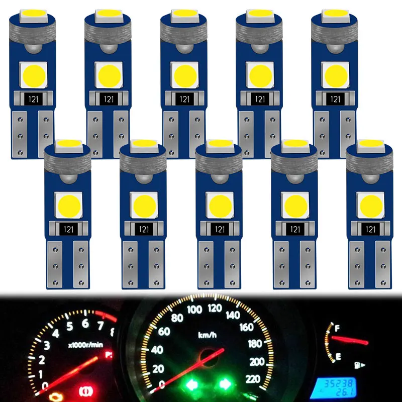 에어컨 단추 조명 계기 LED 조명 대시 보드 경고 표시기 단추, T5 LED 전구, W3W, W1.2W, 10 개 title=에어컨 단추 조명 계기 LED 조명 대시 보드 경고 표시기 단추, T5 LED 전구, W3W, W1.2W, 10 개 