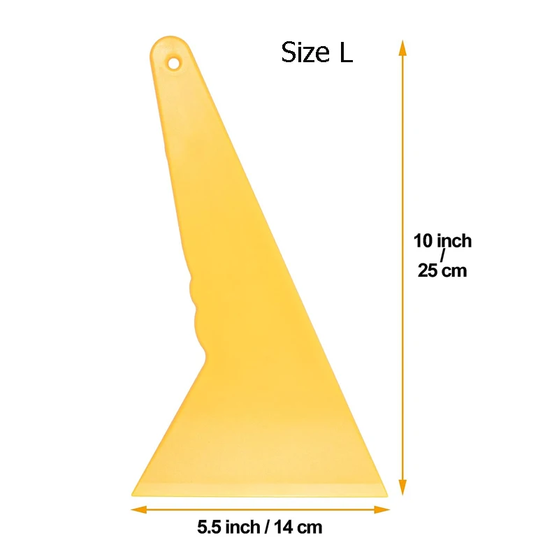 자동차 창문 필름 스크레이퍼, 두꺼운 긴 손잡이 플라스틱 스퀴지, 창문 색조 도구, 더 큰 비닐 포장 스크레이퍼, 자동차 클리너